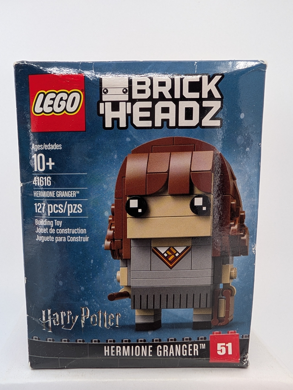 Lego 41616 Hermione Granger Harry Potter Series BrickHeadz In Sealed/Dented Box